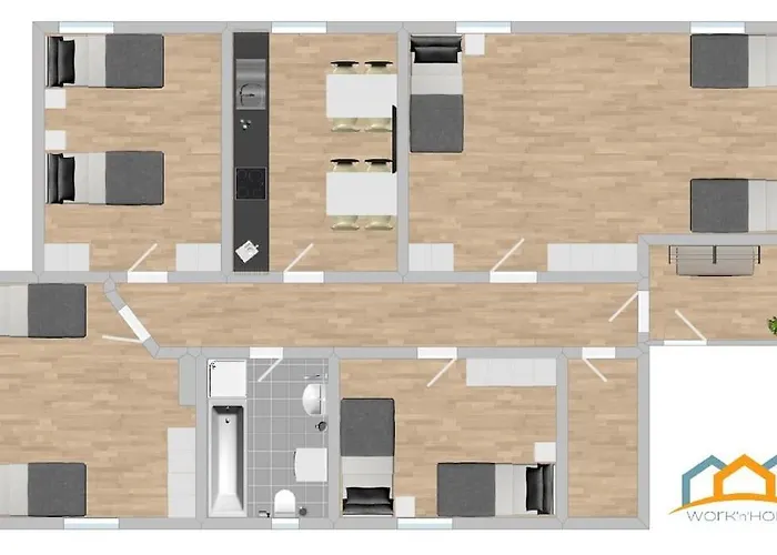 Apartamento Swf112 - Gemuetliche Monteurwohnung Uebergangswohnung